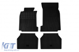Specific rubber mats suitable for BMW 5 Series E39 1995-2004, 4-piece set, black color-image-6228886