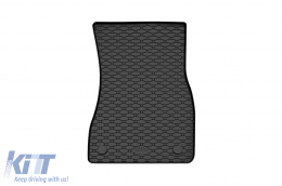 Specific rubber mats suitable for BMW 5 Series, i5 G60 sedan, G61 wagon after 2024, 4-piece set, black color-image-6229471