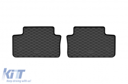 Specific rubber mats suitable for BMW 5 Series, i5 G60 sedan, G61 wagon after 2024, 4-piece set, black color-image-6229472