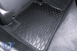 Specific rubber mats suitable for BMW 5 Series, i5 G60 sedan, G61 wagon after 2024, 4-piece set, black color-image-6229475