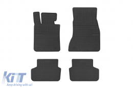 Specific rubber mats suitable for BMW 5 Series G30, G31 after 2017, 4-piece set, black color - ABFMB6019226