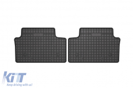 Specific rubber mats suitable for BMW 5 Series G60, G61 after 2023, 4-piece set, black color-image-6231001