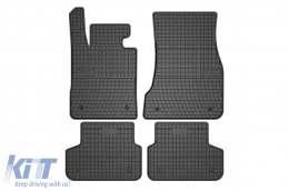 Specific rubber mats suitable for BMW 5 Series G30 Hybrid 2017-2023, 4-piece set, black color - ABFMB6019375