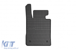 Specific rubber mats suitable for BMW 5 Series G30 Hybrid 2017-2023, 4-piece set, black color-image-6231092
