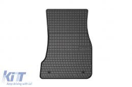 Specific rubber mats suitable for BMW 5 Series G30 Hybrid 2017-2023, 4-piece set, black color-image-6231093