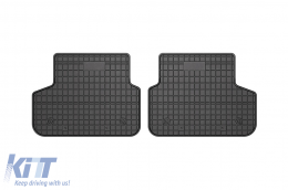 Specific rubber mats suitable for BMW 5 Series G30 Hybrid 2017-2023, 4-piece set, black color-image-6231094