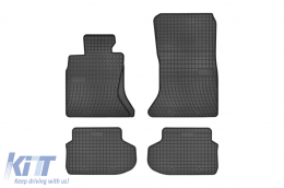 Specific rubber mats suitable for BMW 5 Series F10, F11 2013-2017, 4-piece set, black color - ABFMB6019406