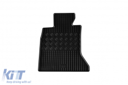 Specific rubber mats suitable for BMW 5 Series F10, F11 2014-2017, 4-piece set, black color-image-6249238