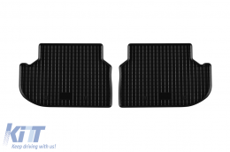 Specific rubber mats suitable for BMW 5 Series F10, F11 2014-2017, 4-piece set, black color-image-6249240