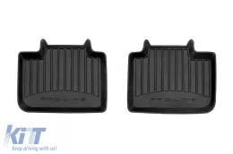 Specific rubber mats suitable for BMW 6 Series G32 Gran Turismo after 2017, 4-piece set, black color, with 24-month warranty-image-6221244