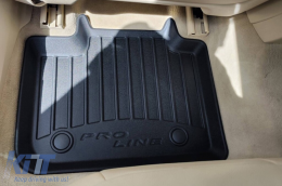 Specific rubber mats suitable for BMW 6 Series G32 Gran Turismo after 2017, 4-piece set, black color, with 24-month warranty-image-6221246