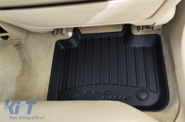 Specific rubber mats suitable for BMW 6 Series G32 Gran Turismo after 2017, 4-piece set, black color, with 24-month warranty-image-6221247