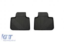 Specific rubber mats suitable for BMW 6 Series G32 GT after 2017, 4-piece set, black color-image-6226743