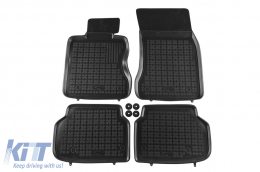 image-14-Specific rubber mats suitable for BMW 7 Series F01 2008-2015 short wheelbase, 4-piece set, black color