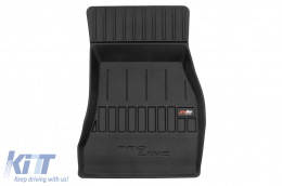 Specific rubber mats suitable for BMW 7 Series G12 after 2015, 4-piece set, black color, with 24-month warranty-image-6222018