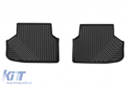 Specific rubber mats suitable for BMW 7 Series F01 2008-2015, 4-piece set, black color-image-6226738