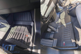 Specific rubber mats suitable for BMW i3 after 2013, 2-piece set, black color, with 24-month warranty-image-6222455