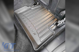 Specific rubber mats suitable for BMW i4 G26 Liftback after 2021, 4-piece set, black color, with 24-month warranty-image-6223758