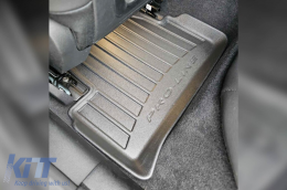 Specific rubber mats suitable for BMW i4 G26 Liftback after 2021, 4-piece set, black color, with 24-month warranty-image-6223759