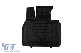 Specific rubber mats suitable for BMW iX after 2021, 3-piece set, black color-image-6214342