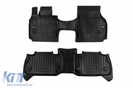Specific rubber mats suitable for BMW iX I20 after 2021, 2-piece set, black color, with 24-month warranty - ABFMB6017985