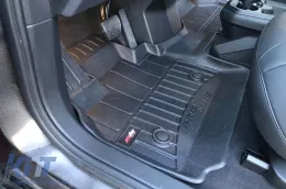 Specific rubber mats suitable for BMW iX I20 after 2021, 2-piece set, black color, with 24-month warranty-image-6223863