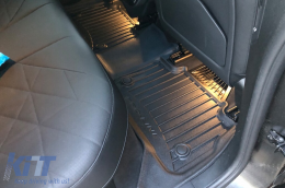 Specific rubber mats suitable for BMW iX I20 after 2021, 2-piece set, black color, with 24-month warranty-image-6223866