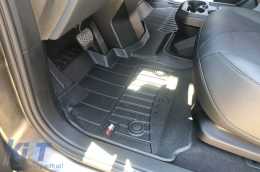 Specific rubber mats suitable for BMW iX I20 after 2021, 2-piece set, black color, with 24-month warranty-image-6223867