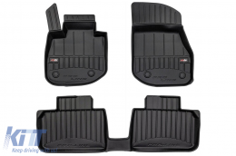 Specific rubber mats suitable for BMW iX1 U12 after 2022, 3-piece set, black color, with 24-month warranty-image-6223928