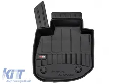 Specific rubber mats suitable for BMW iX1 U12 after 2022, 3-piece set, black color, with 24-month warranty-image-6223929