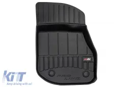 Specific rubber mats suitable for BMW iX1 U12 after 2022, 3-piece set, black color, with 24-month warranty-image-6223930