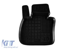 Specific rubber mats suitable for BMW X1 F48 after 2016, 4-piece set, black color-image-6214272