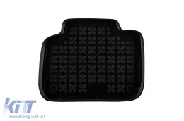 Specific rubber mats suitable for BMW X1 F48 after 2016, 4-piece set, black color-image-6214274
