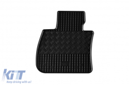 Specific rubber mats suitable for BMW X1 F48 after 2015, X1-is after 2019, X2 F39 after 2018, 4-piece set, black color-image-6249464