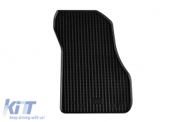 Specific rubber mats suitable for BMW X1 F48 after 2015, X1-is after 2019, X2 F39 after 2018, 4-piece set, black color-image-6249465