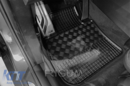 Specific rubber mats suitable for BMW X1 F48 after 2015, X1-is after 2019, X2 F39 after 2018, 4-piece set, black color-image-6249467
