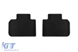 Specific rubber mats suitable for BMW X1e, iX1 U11 after 2022, iX2 U10 after 2024, 4-piece set, black color-image-6229551