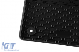 Specific rubber mats suitable for BMW X1e, iX1 U11 after 2022, iX2 U10 after 2024, 4-piece set, black color-image-6229553