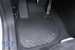 Specific rubber mats suitable for BMW X1e, iX1 U11 after 2022, iX2 U10 after 2024, 4-piece set, black color-image-6229556