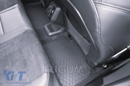 Specific rubber mats suitable for BMW X1e, iX1 U11 after 2022, iX2 U10 after 2024, 4-piece set, black color-image-6229558