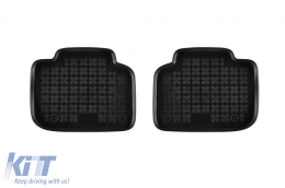 Specific rubber mats suitable for BMW X2 U10 after 2023, 4-piece set, black color-image-6214357