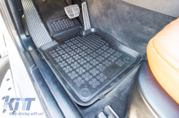 Specific rubber mats suitable for BMW X3 E83 2003-2010, 4-piece set, black color-image-6214161