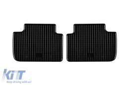 Specific rubber mats suitable for BMW X3 E83 2004-2010, 4-piece set, black color-image-6248277