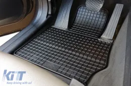 Specific rubber mats suitable for BMW X3 F25 2010-2017, X4 F26 2014-2018, 4-piece set, black color-image-6213135