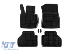 image-19-Specific rubber mats suitable for BMW X3 F25 2010-2017, X4 F26 2014-2018, 4-piece set, black color