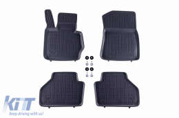 Specific rubber mats suitable for BMW X3 F25 2010-2017, X4 F26 2014-2018, 4-piece set, grey color - ABFMB6016102