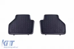 Specific rubber mats suitable for BMW X3 F25 2010-2017, X4 F26 2014-2018, 4-piece set, grey color-image-6214215