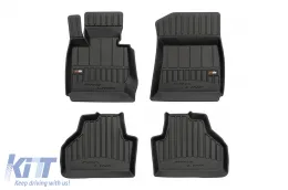 image-1-Specific rubber mats suitable for BMW X3 F25 2010-2017 from Frogum 3D ProLine series, 4-piece set, black color, with 24-month warranty