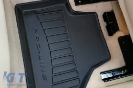 Specific rubber mats suitable for BMW X3 F25 2010-2017 from Frogum 3D ProLine series, 4-piece set, black color, with 24-month warranty-image-6220951