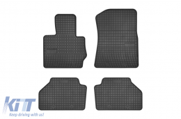 Specific rubber mats suitable for BMW X3 F25 2010-2017, 4-piece set, black color from Frogum El Toro series - ABFMB6019144